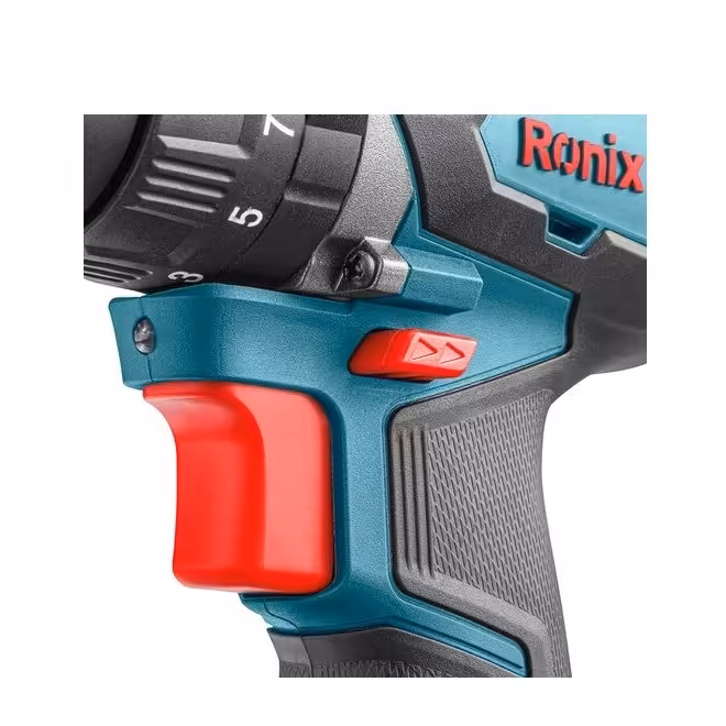 کیت دریل پیچ گوشتی چکشی شارژی 13 میلی متری براش لس 20 ولت تاپ لاین رونیکس مدل 89