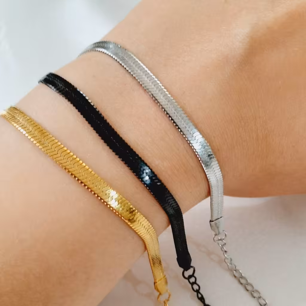 دستبند ماری 4میل(نقره ای)