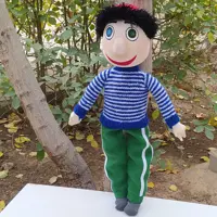عروسک کلاه قرمزی دستساز پارچه ای 55سانتیمتری