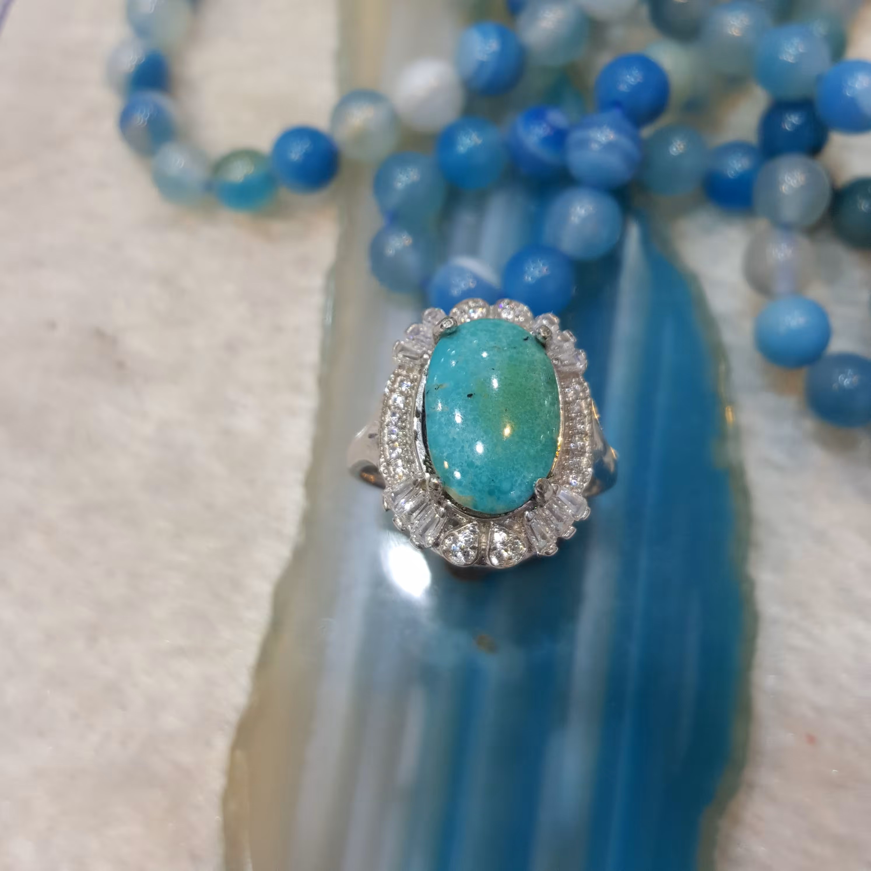 زنانه نقره 92/5.فیروزه صاف نیشابور  اصلی