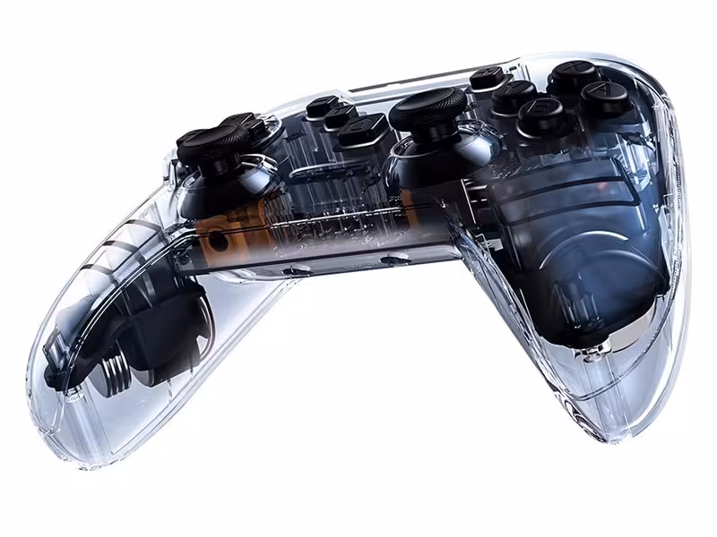 دسته بازی بلوتوثی بیسوس Baseus SW Motion Sensing Vibrating Gamepad Transparent GMSWA-01