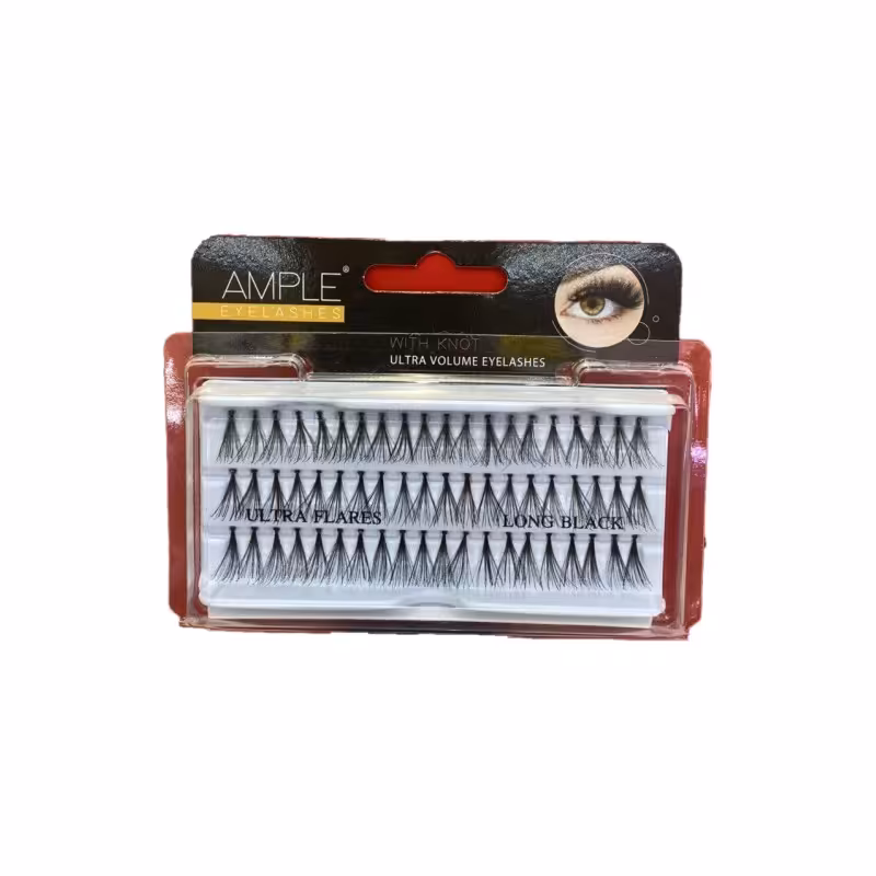 مژه مصنوعی گره دار مدل Long Black امپل 60 عددی