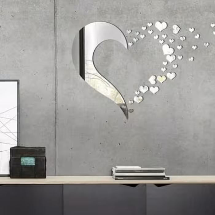 آینه طرح قلب