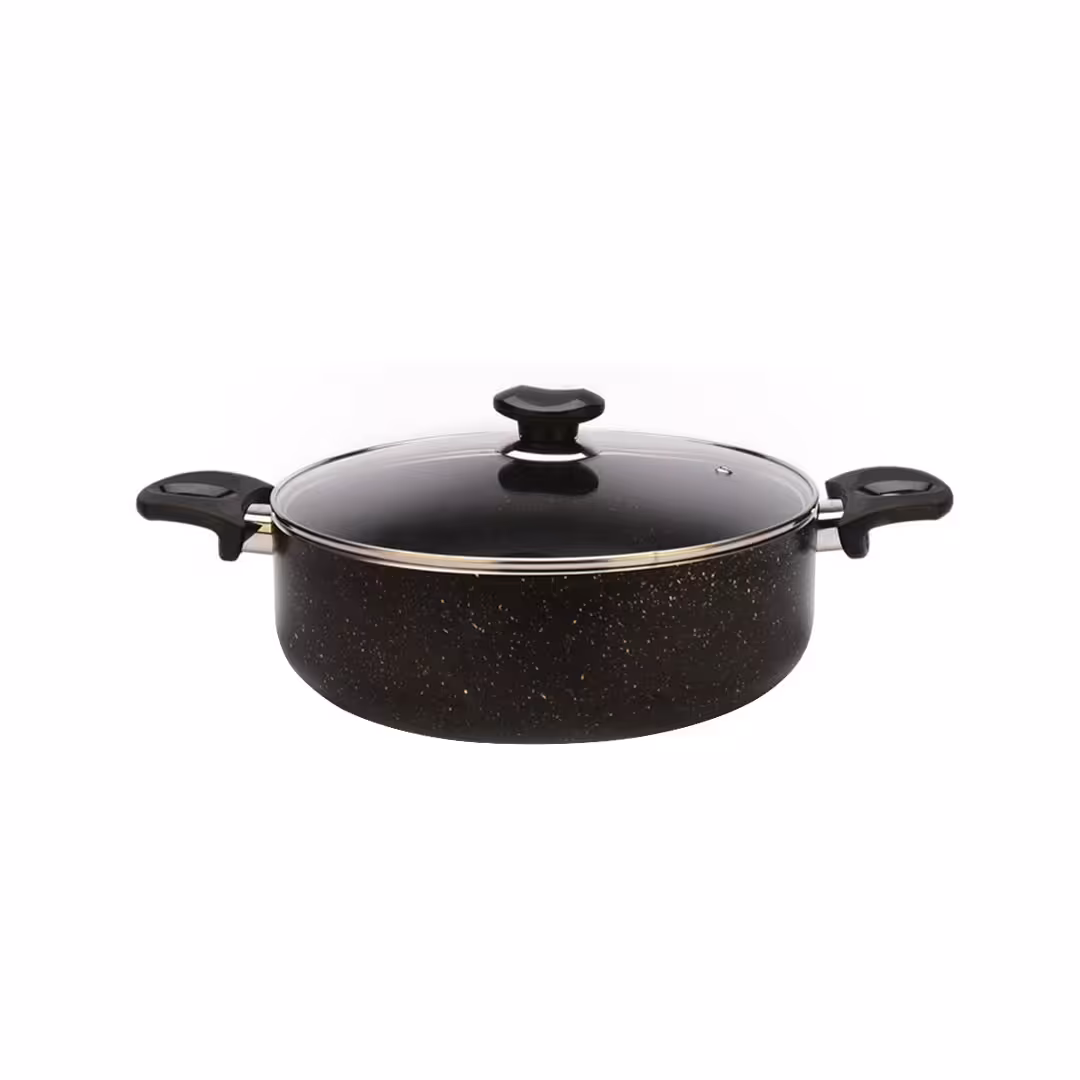 قابلمه کوتاه سایز 24 مدل ویولت مشکی زرساب | خانه سام