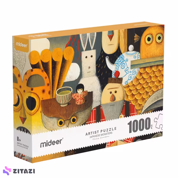 پازل 1000 تکه Mideer طرح هیولاهای ژاپنی
