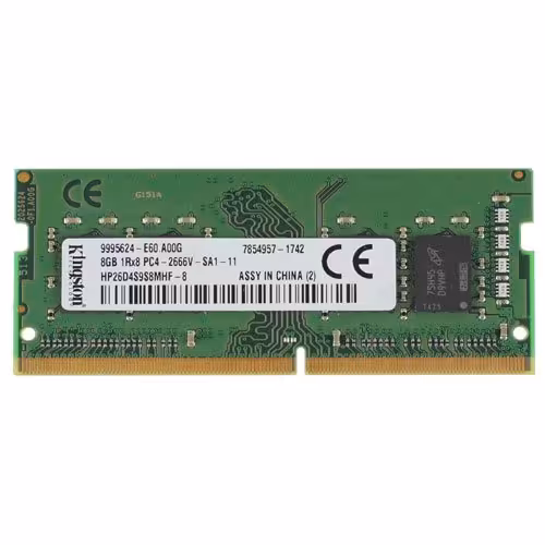 رم لپ تاپ کینگستون RAM KINGSTON DDR4 8GB 2400MHz