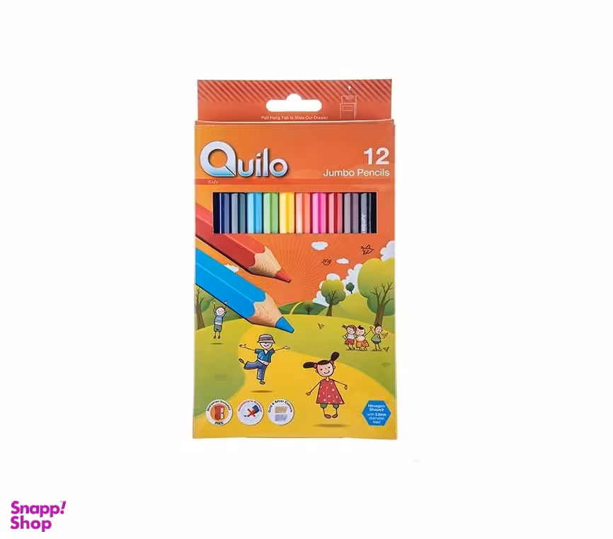 مدادرنگی کویلو (Quilo) 12 رنگ مقوایی