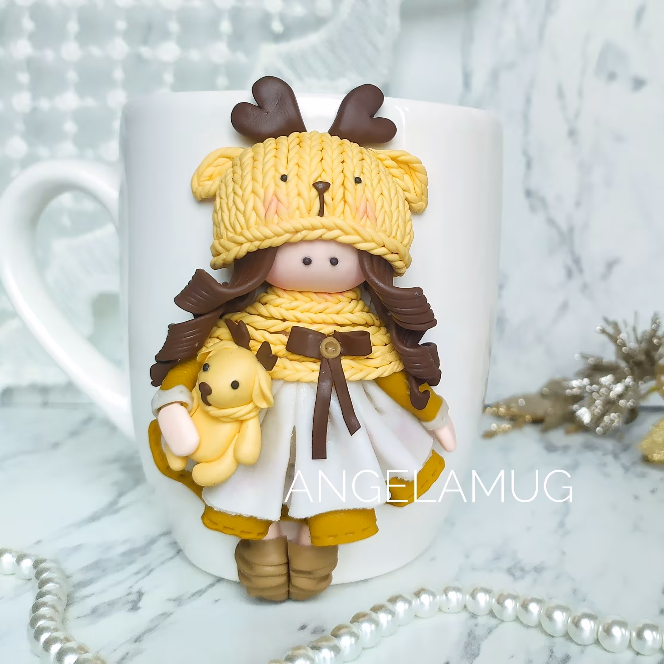 ماگ عروسکی دختر و گوزن