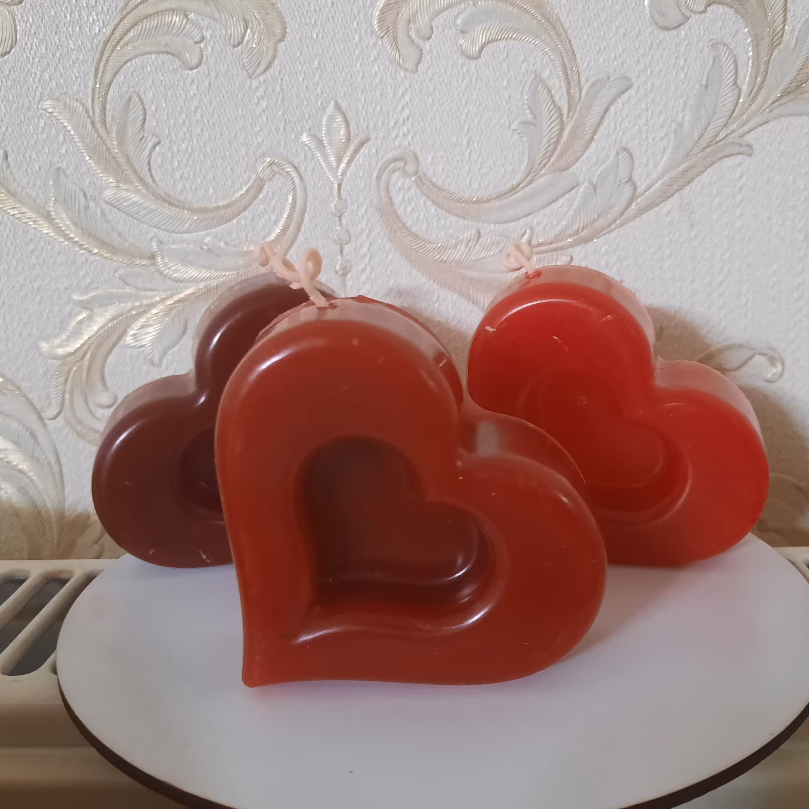 شمع قلب پارافینی 