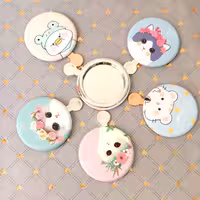 آینه آرایشی فانتزی یه طرفه کیوت وبامزه