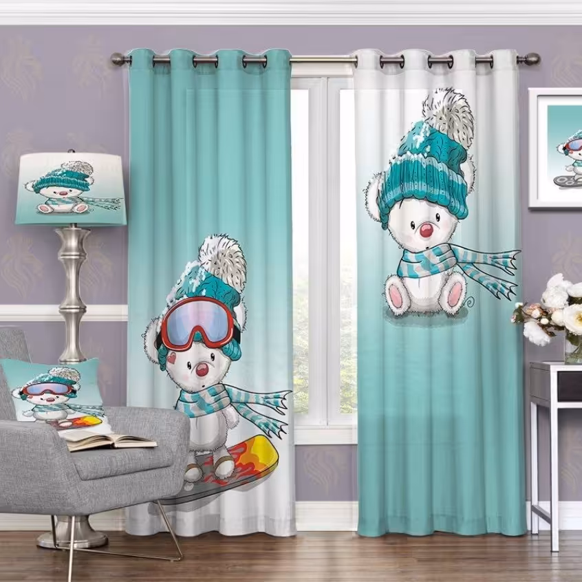 پرده چاپی  پانچ  اتاق کودک کد 973