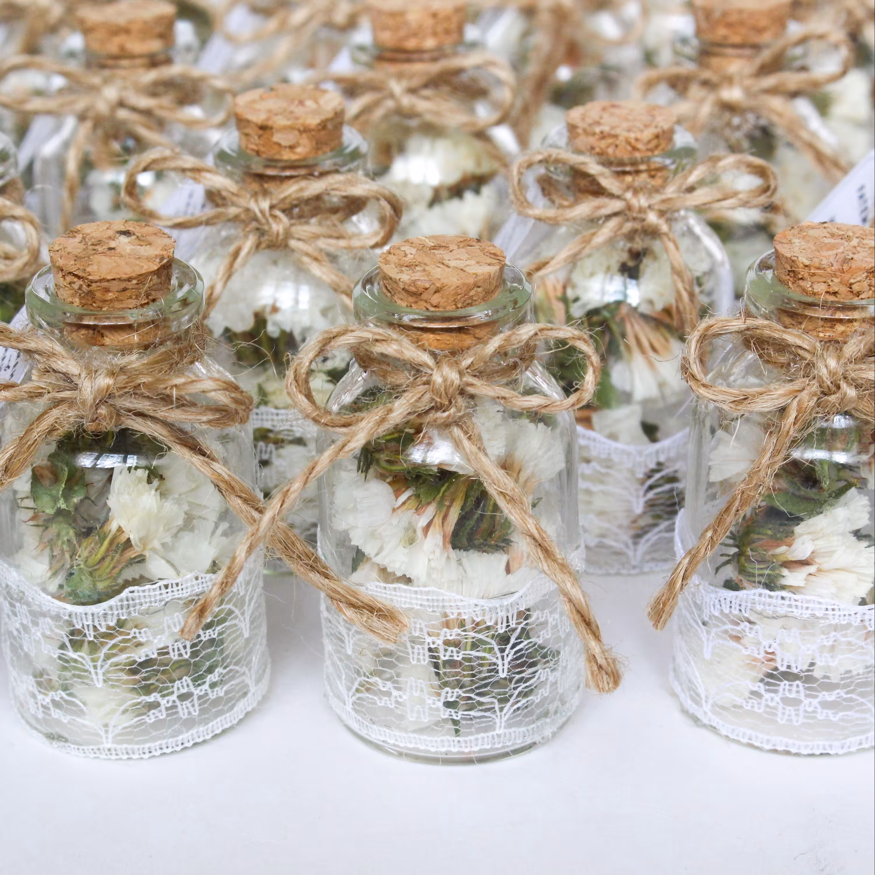 گیفت بطری گل خشک /  بسته 10 عددی  / سایز 2 (قطر 3 و قد 6 سانتی متر)