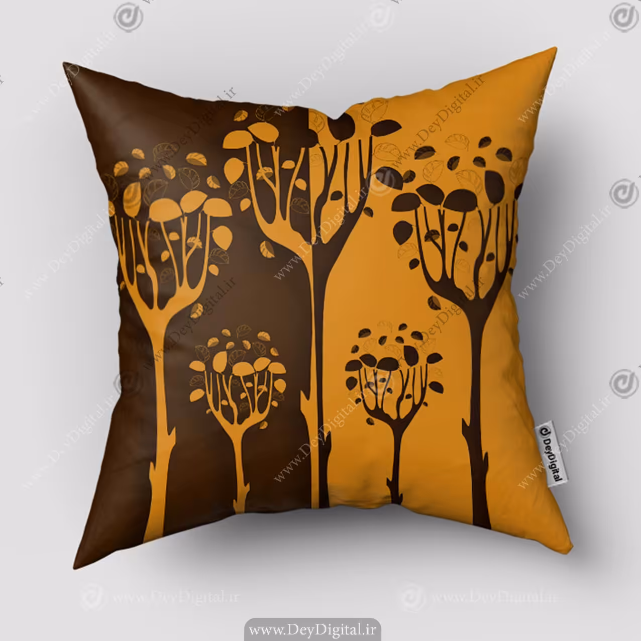 کوسن چاپی طرح فانتزی انتزاعی گل SM-14602