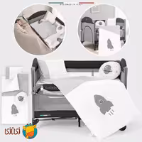 ست خواب 6 تکه کودک الهله مدل Space رنگ طوسی