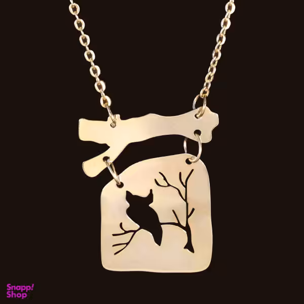 گردنبند طلا 18 عیار زنانه سانا گالری مدل جغد کد D10534