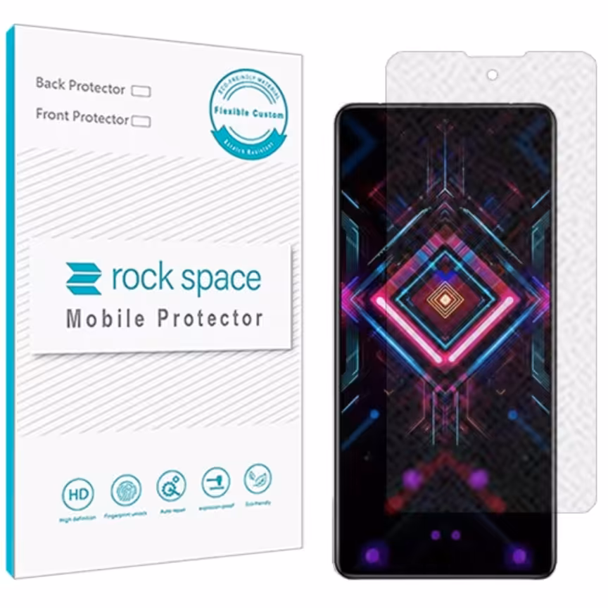 گلس مات نانو و ضد ضربه گوشی شیائومی Xiaomi Redmi K40 Gaming برند راک اسپیس  