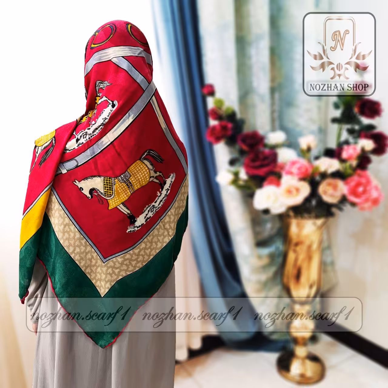 روسری نخی بهاره کد(283e)
