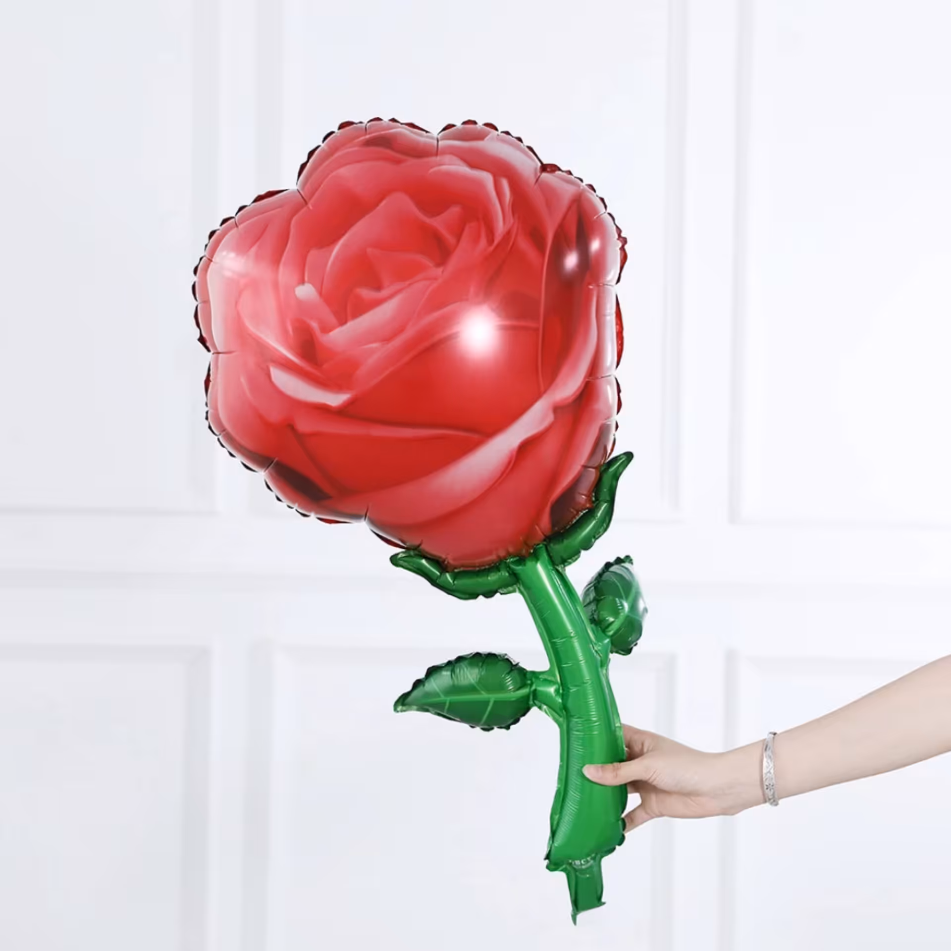 بادکنک فویلی گل رز قرمز