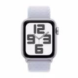 خرید، قیمت و مشخصات کامل ساعت مچی هوشمند اپل واچ SE 2nd gen (2024) سایز 40 میل نقره‌ای آبی ابری