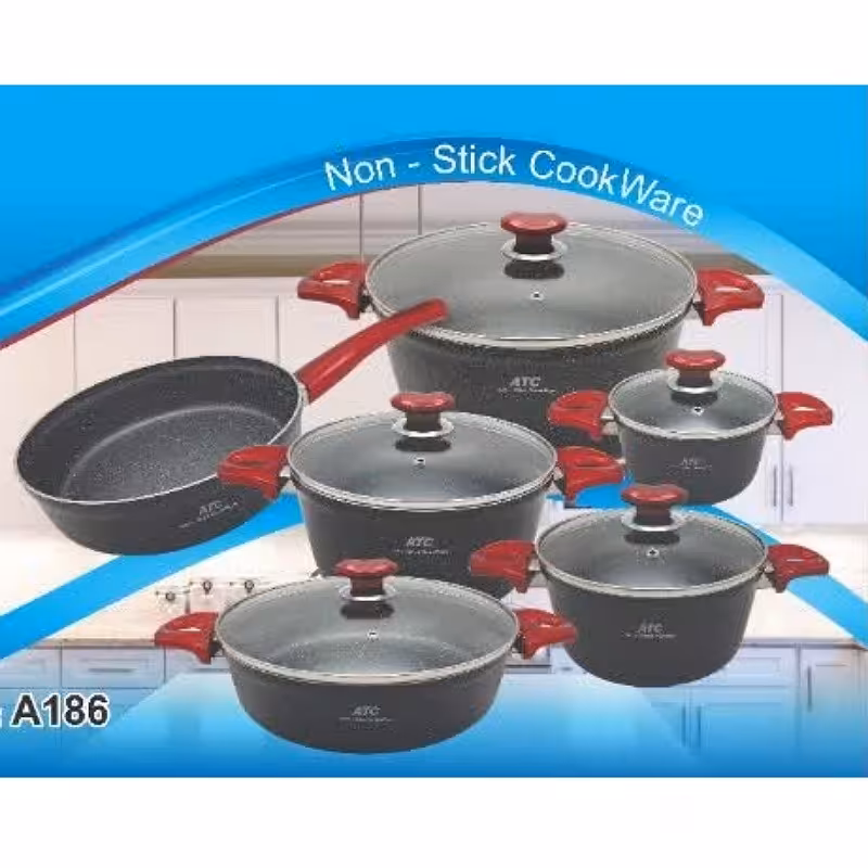 سرویس قابلمه 11 پارچه، گارانیت، در 5 رنگ