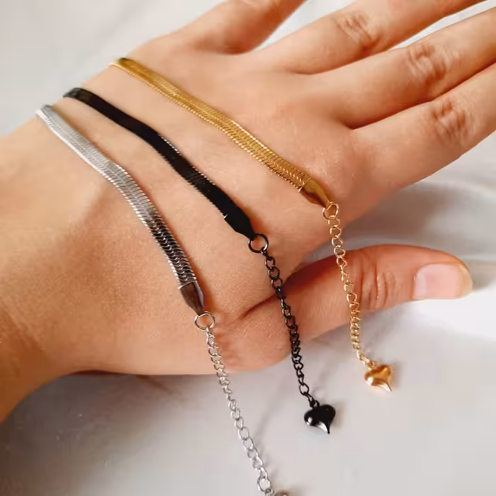 دستبند و گردنبند ماری نقره ای(ست)