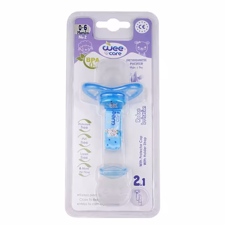 پستانک ارتودنسی وی کر مدل p110
بند دار 0تا6ماه