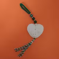 آویز بافتنی مدل قلب