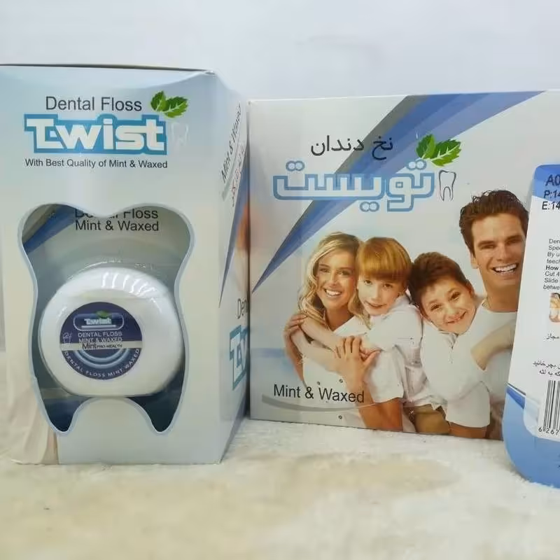 نخ دندان 50 متری نازک تویست 12 عددی 