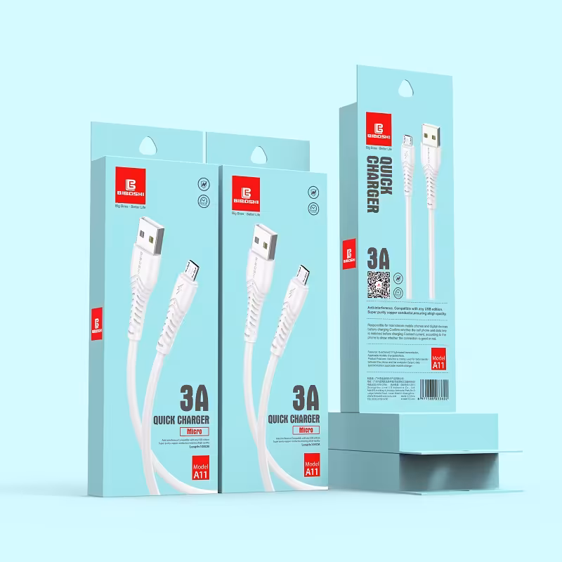 کابل شارژ USB به لایتنینگ بیبوشی مدل Biboshi Lightning To USB Cable A11