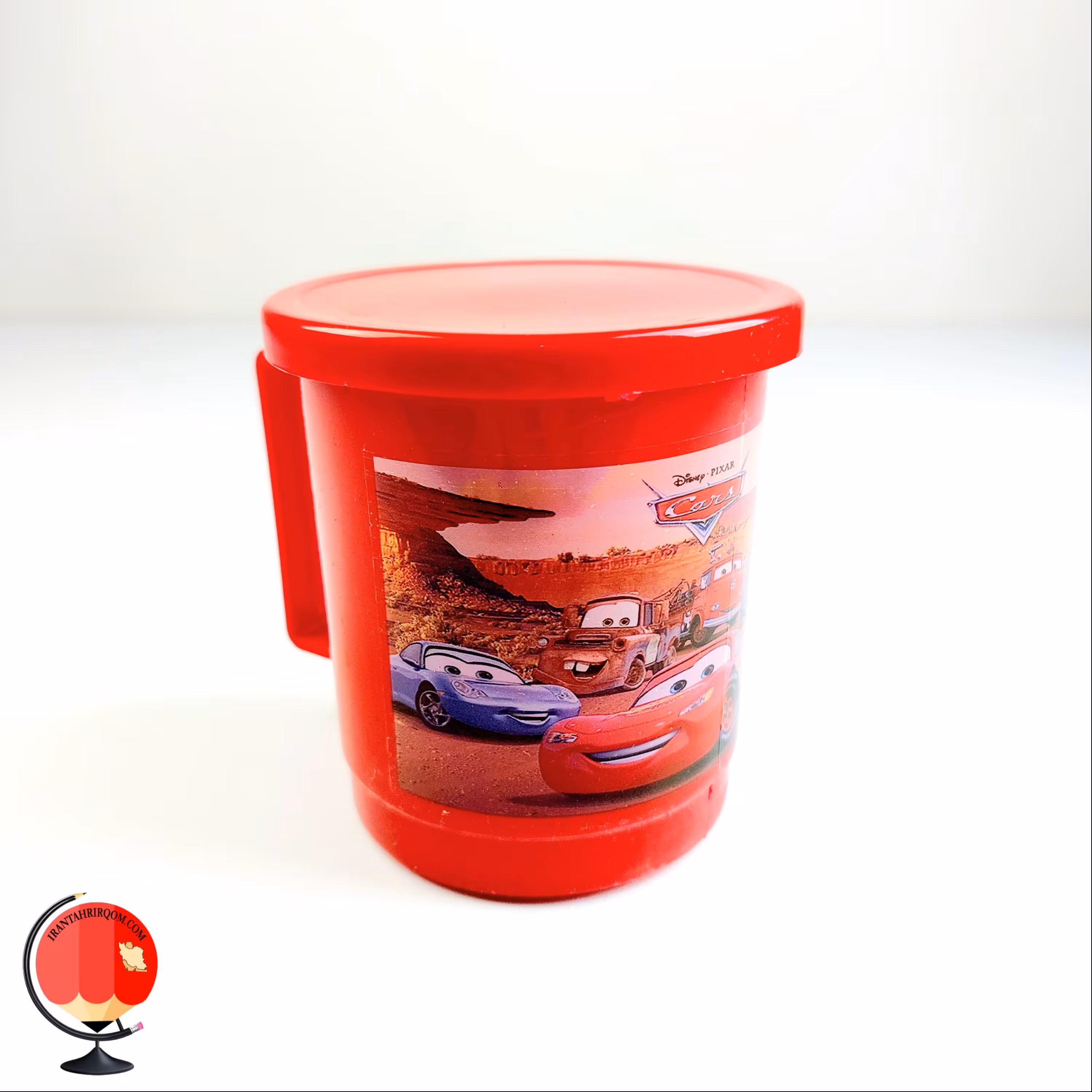 لیوان درب دار  پلاستیکی طرح ماشین کد 2633