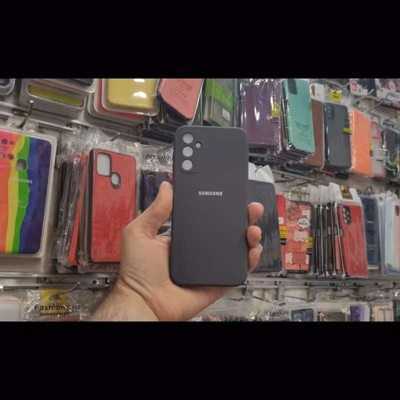 گارد سیلیکونی اورجینال پاک کنی سامسونگ A24 رنگ خاکستری