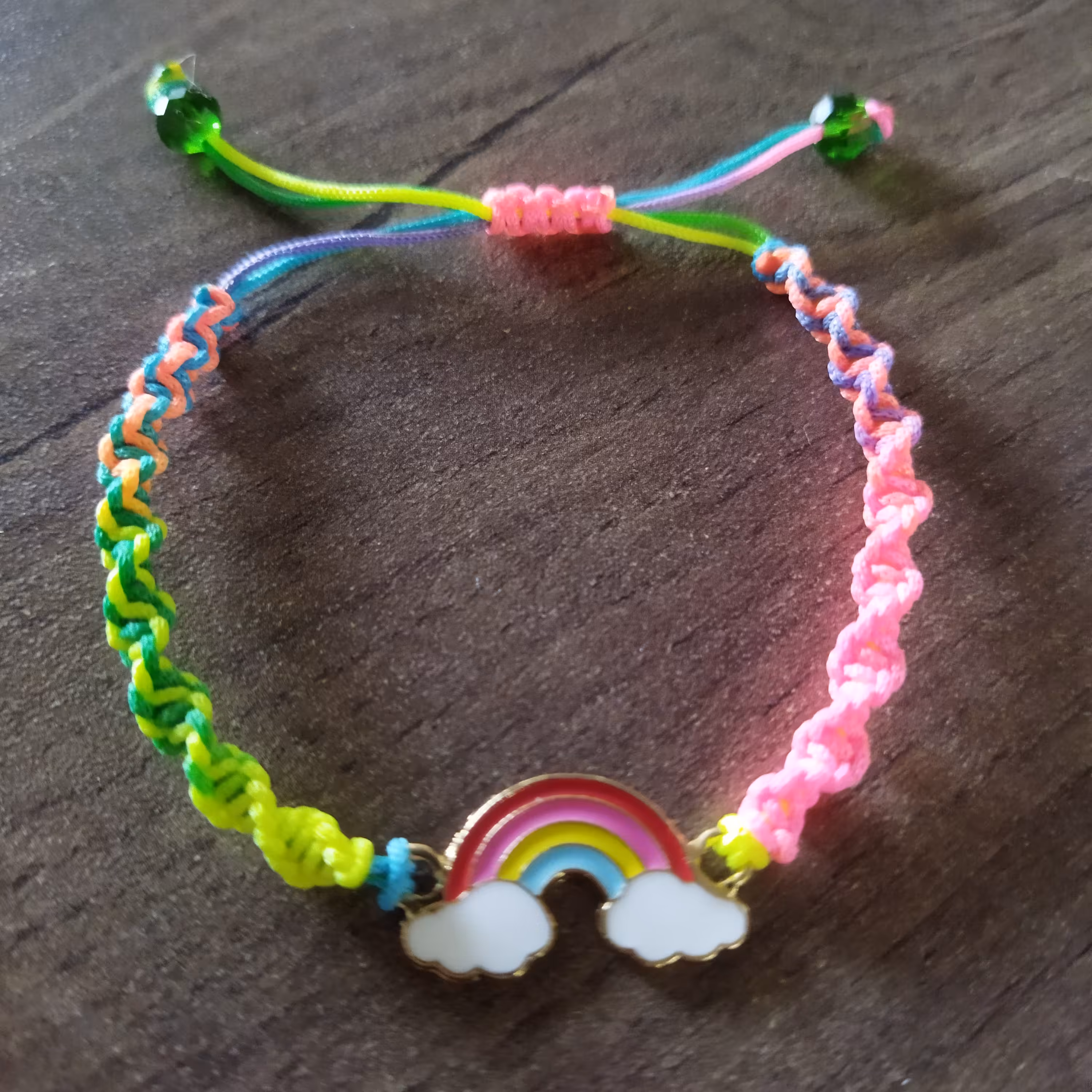 دستبند رنگی بافت