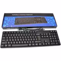 کیبورد مدل TJ-818 دارای حروف فارسی بصورت حک شده