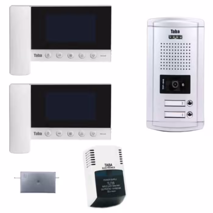 آیفون تصویری تابا مدل مانیتورtvd543.پک کامل 2 واحده 36 ماه گارانتی شرکت تابا