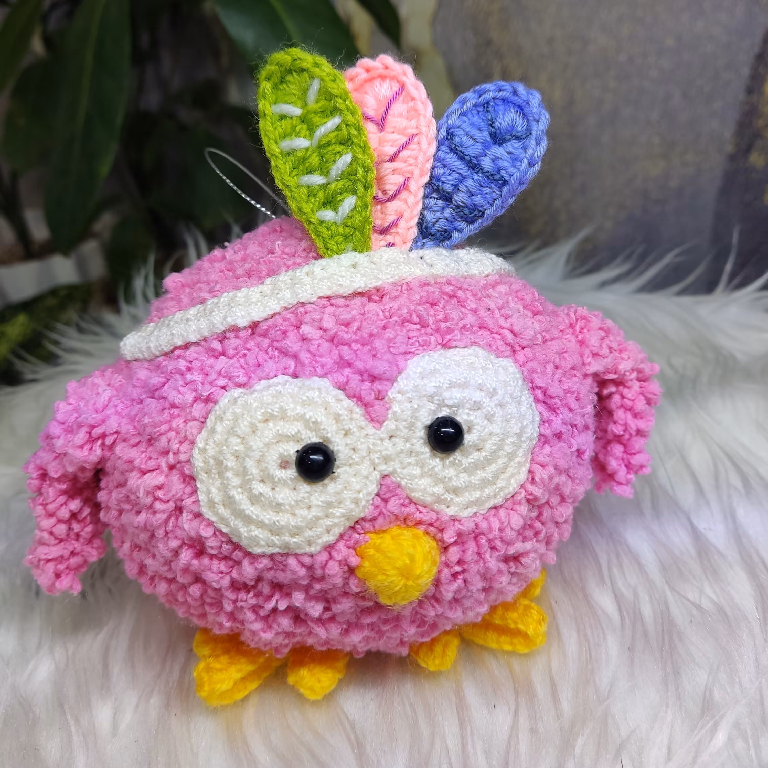 عروسک بافتنی (جغد)