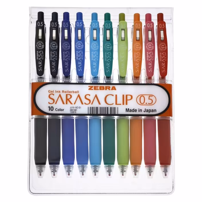 روان نویس زبرا مدل Sarasa Clip بسته 10 عددی