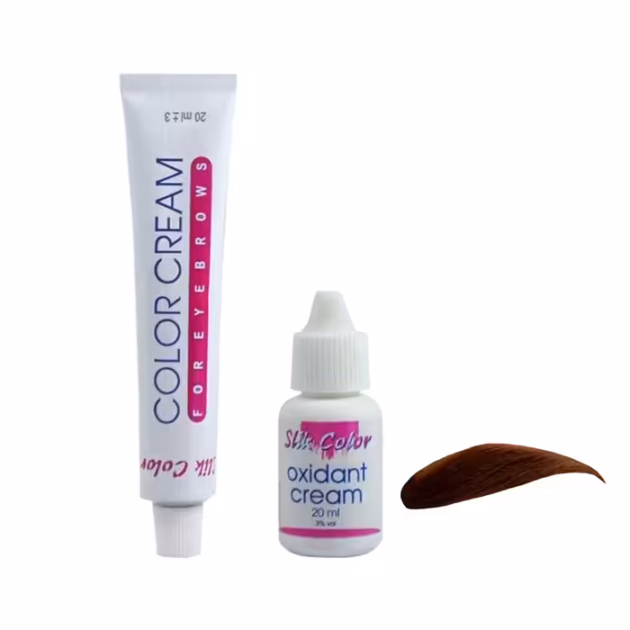 کیت رنگ ابرو سلیک کالر شماره 6.5 حجم 20 میلی لیتر رنگ بلوند طلایی تیره