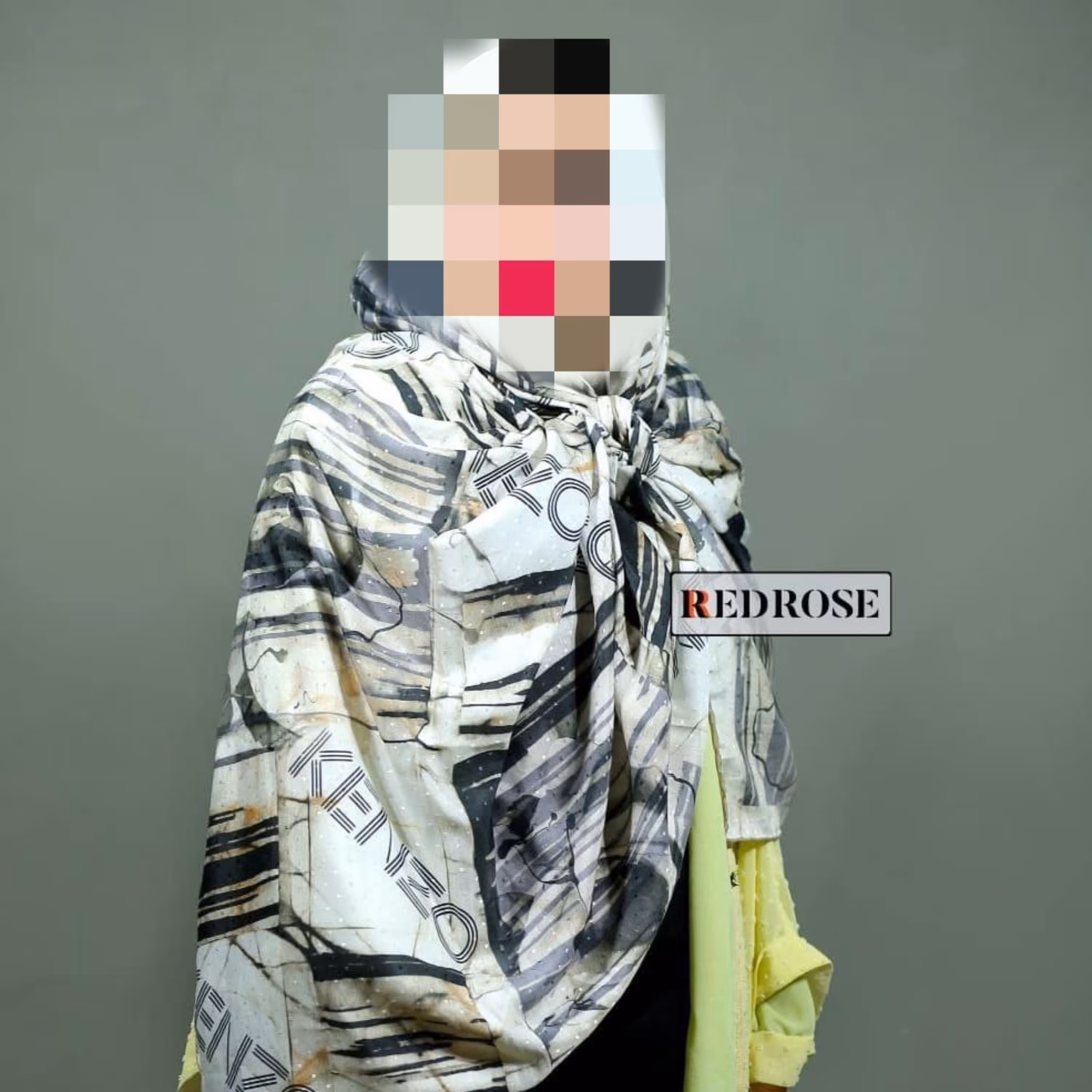 روسری دور دست دوز قواره بلند