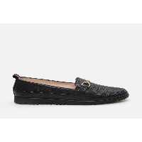 لوفر مشکی زنانه سیاه کفش LOAFER چرمی واقعی هوتیچ Hotiç