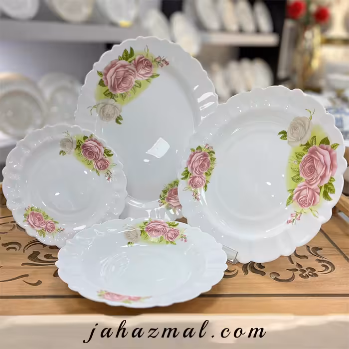 سرویس آرکوپال مقصود طرح کازایلا صورتی 25 پارچه