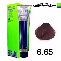 رنگ مو سوبارو شماره 6.65 حجم 120 میلی لیتر رنگ بلوند تنباکویی تیره