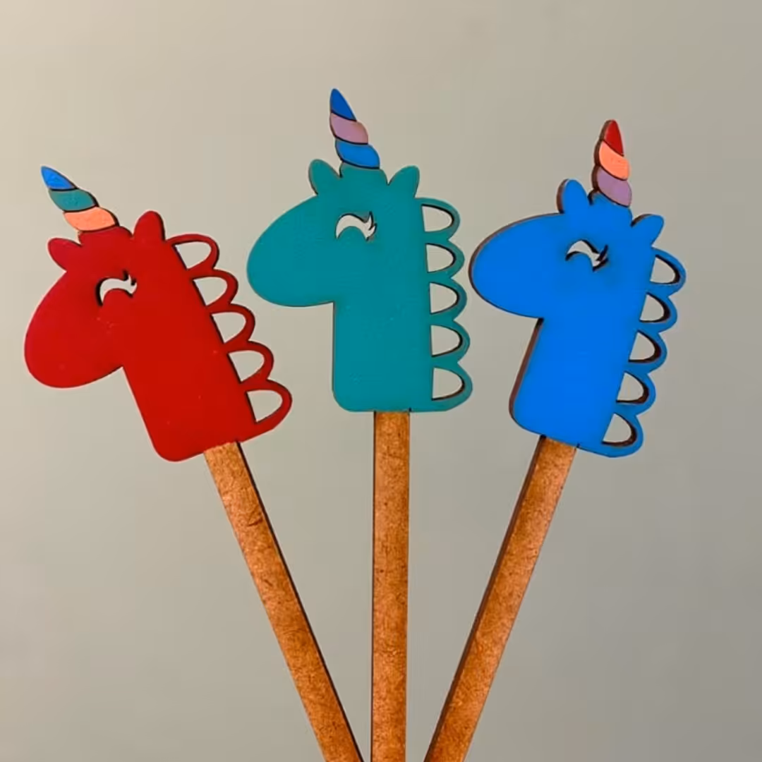 نشانک کتاب چوبی طرح تک شاخ