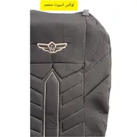 روکش صندلی پژو قدیم طرح مازراتی جدون، مشکی دوخت کرم،لوکس اسپرت محمد 
