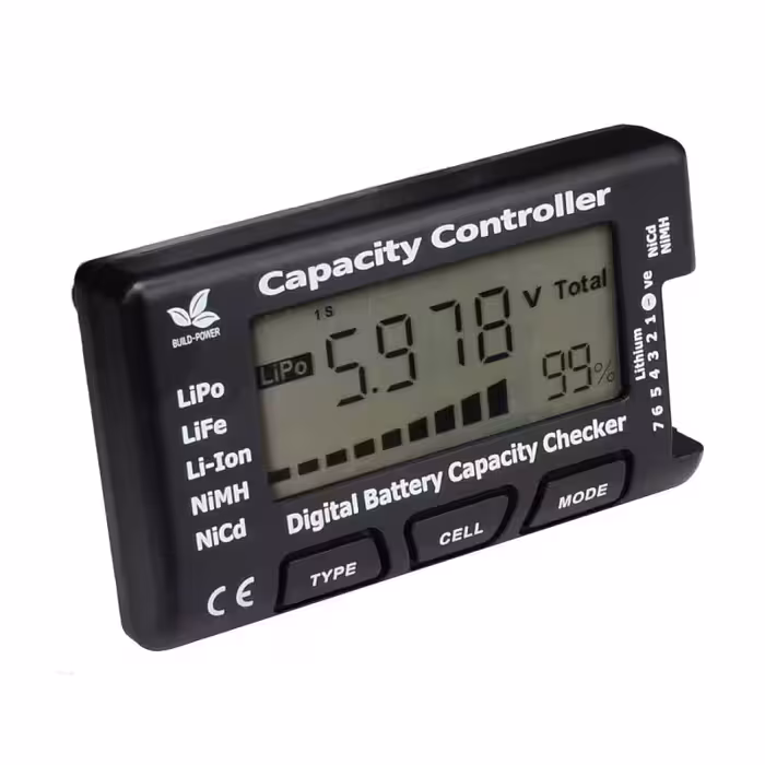 ماژول نمایشگر درصد شارژ باتری 1 الی 7 سل - نشانگر درصد شارژ باتری لیتیومی