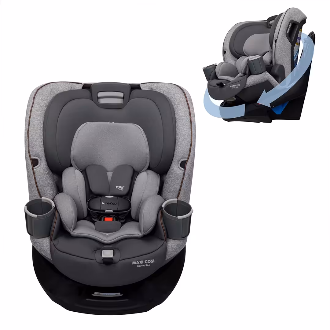 صندلی ماشین چرخشی طوسی مدل Emme 360 مکسی کوزی Maxi Cosi