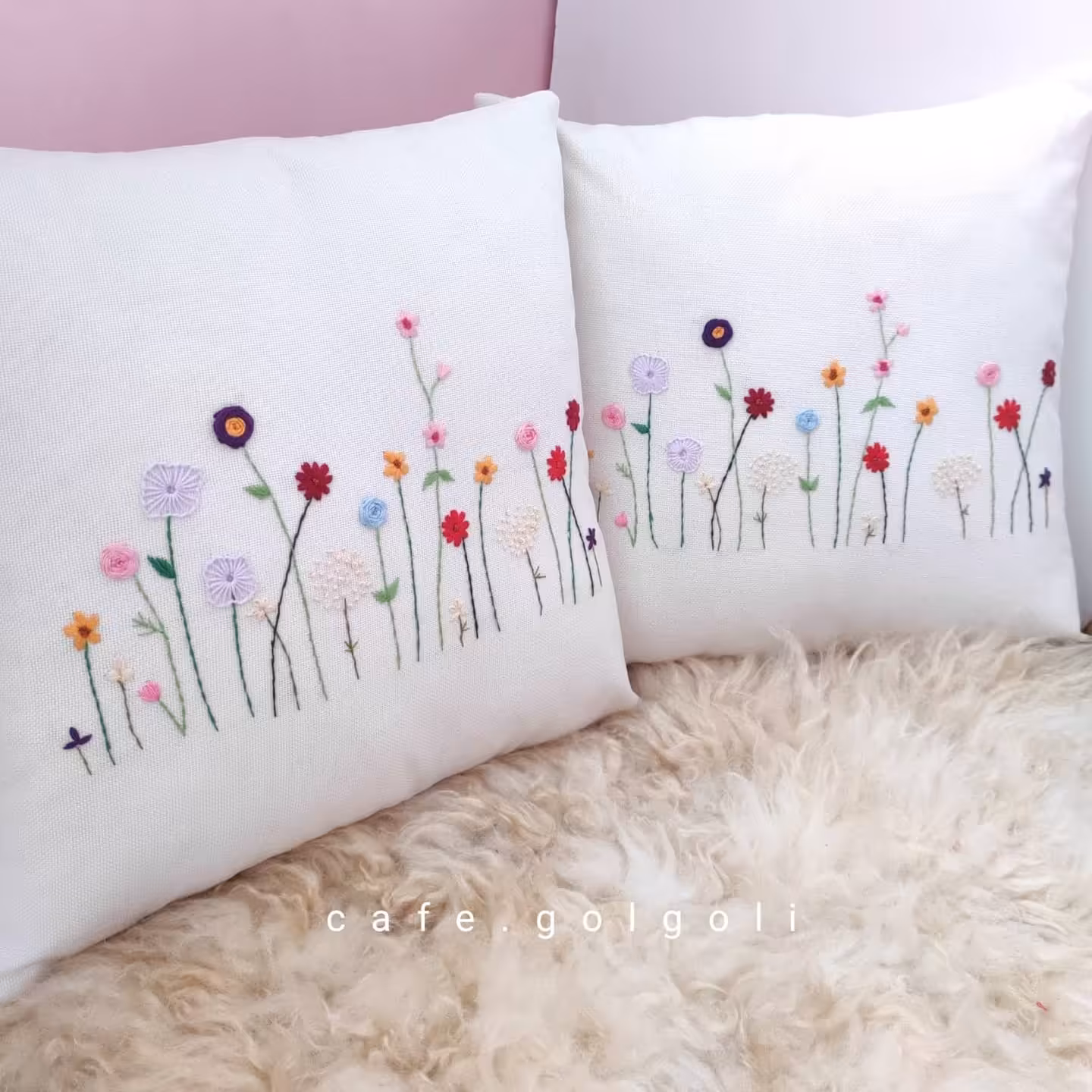 روکوسنی گلدوزی طرح دشت گل