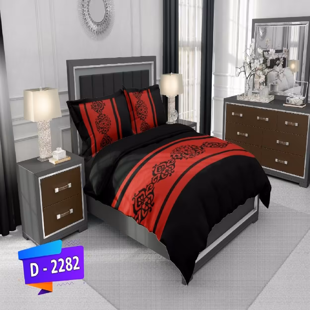 سرویس روتختی لمان کد 2282 دونفره 6 تکه