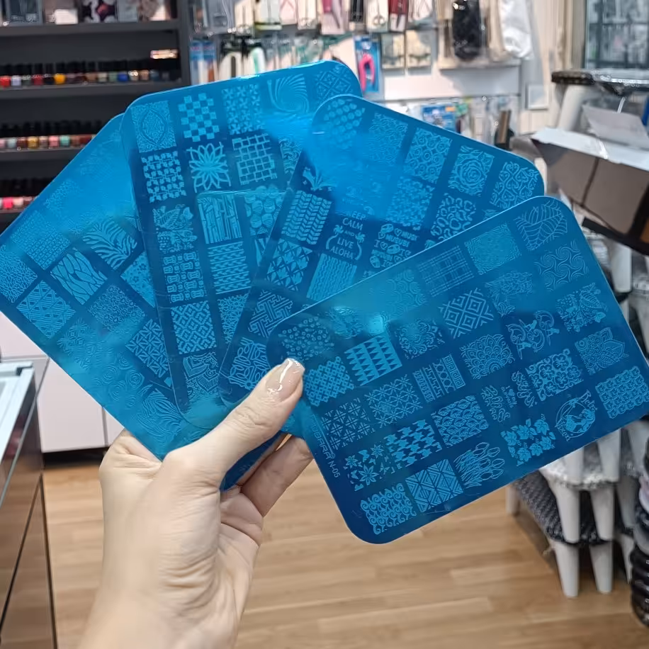 شابلون ناخن فلزی بزرگ حرفه ای دونه ای