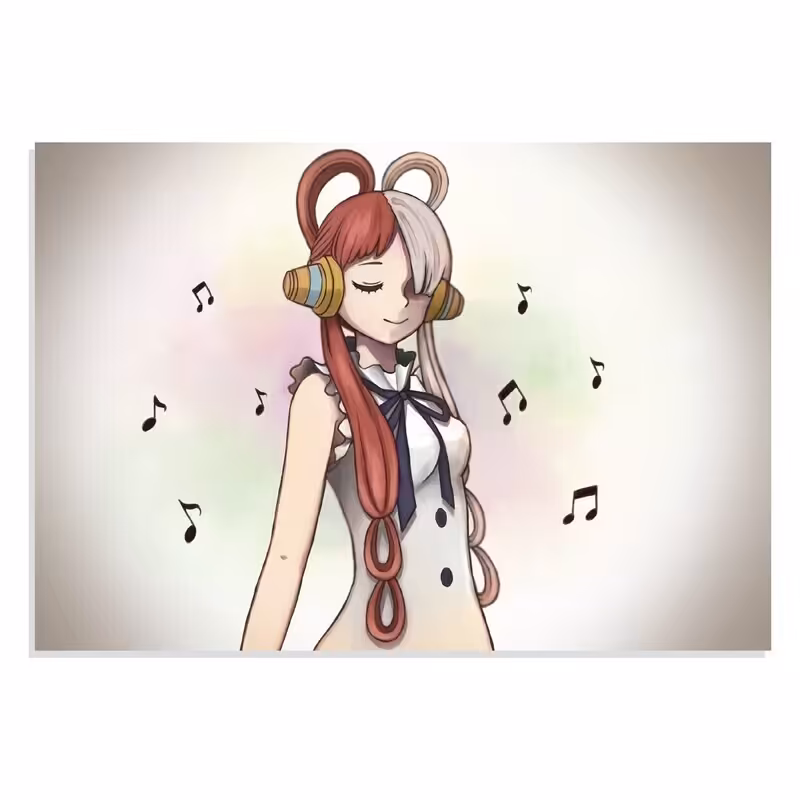 تابلو شاسی طرح انیمه سینمایی وان پیس قرمز یوتا مدل NV0579