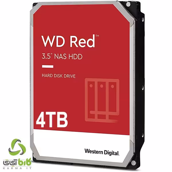 هارد اینترنال وسترن دیجیتال مدل Red 4TB - فروشگاه کارما آیتی